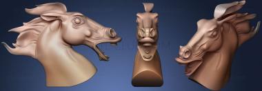3D модель Торс статуи лошади (STL)